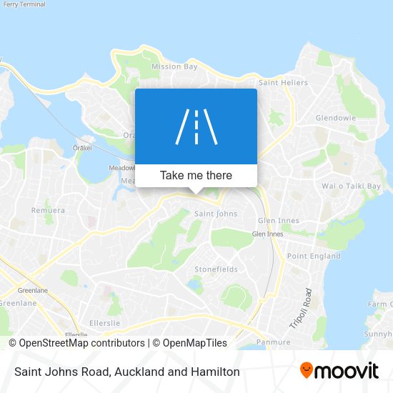 Saint Johns Road map