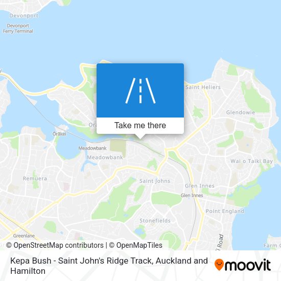 Kepa Bush - Saint John's Ridge Track map