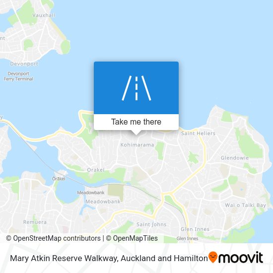Mary Atkin Reserve Walkway map