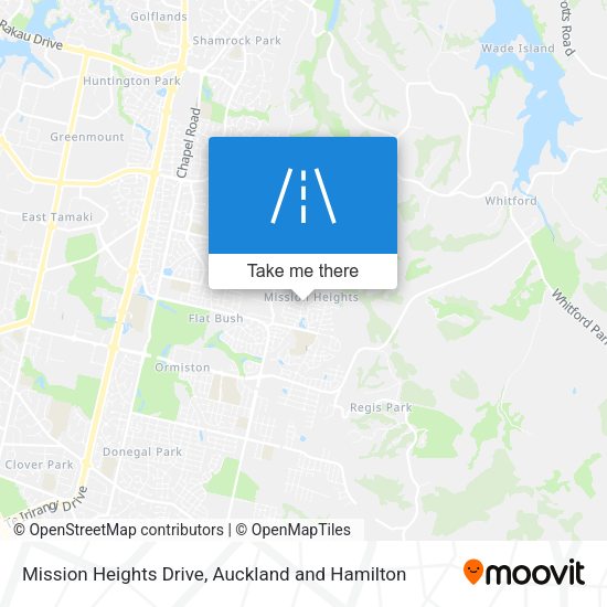 Mission Heights Drive map