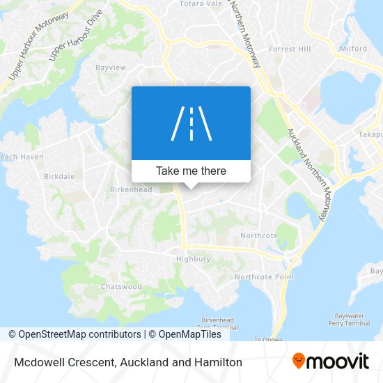 Mcdowell Crescent map