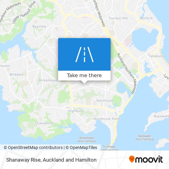 Shanaway Rise map