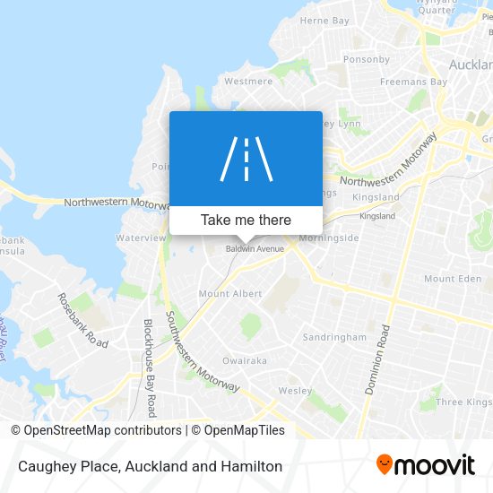 Caughey Place map