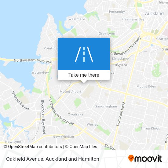 Oakfield Avenue map