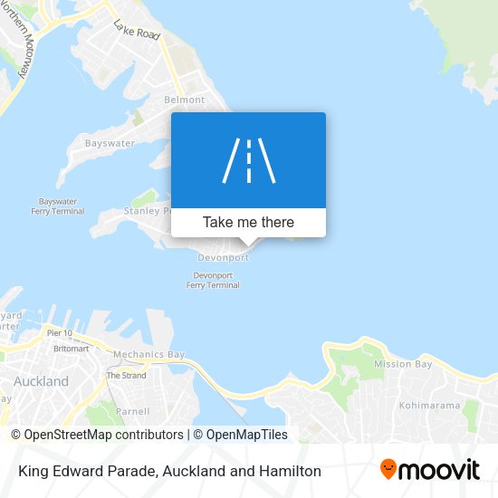 King Edward Parade map