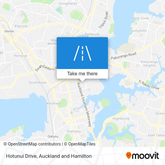 Hotunui Drive map
