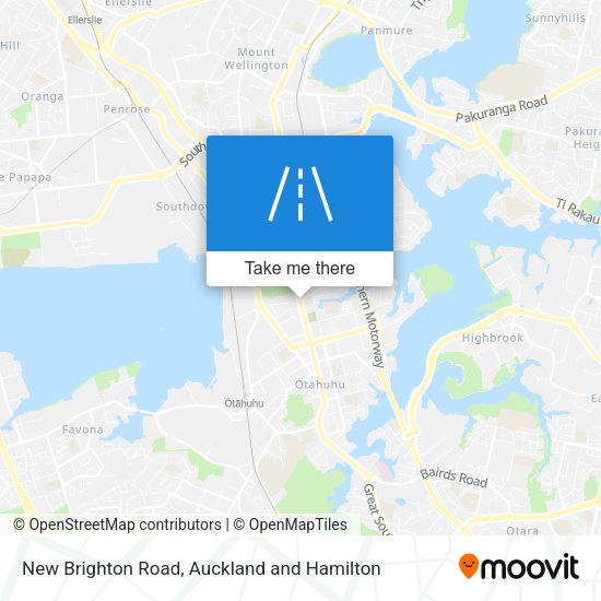 New Brighton Road map