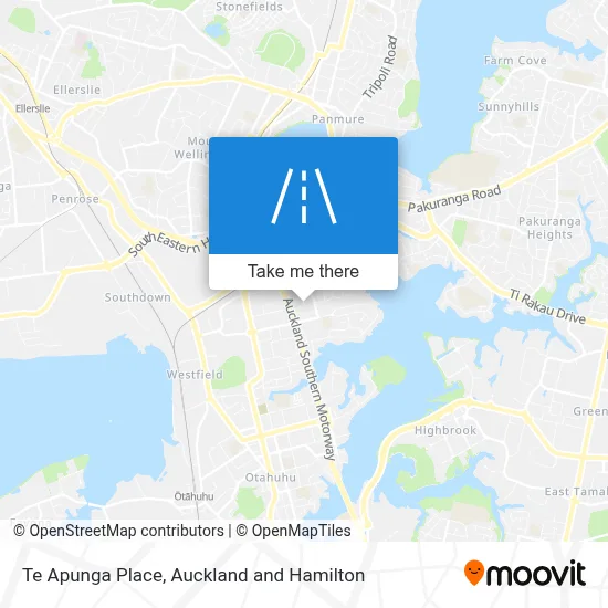 Te Apunga Place map