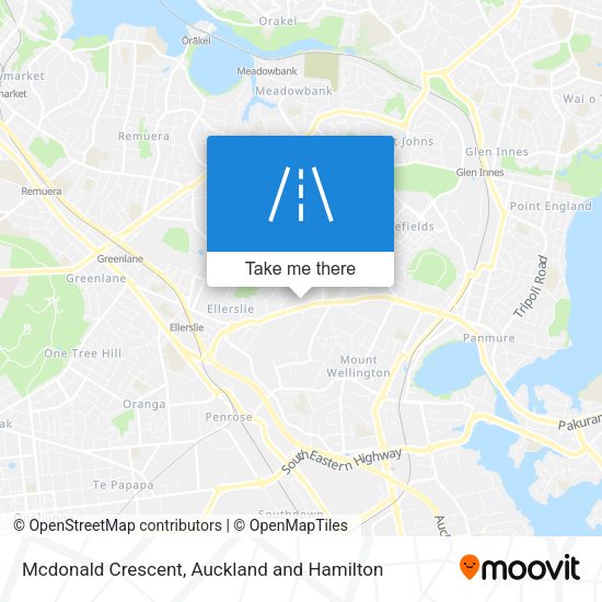 Mcdonald Crescent map