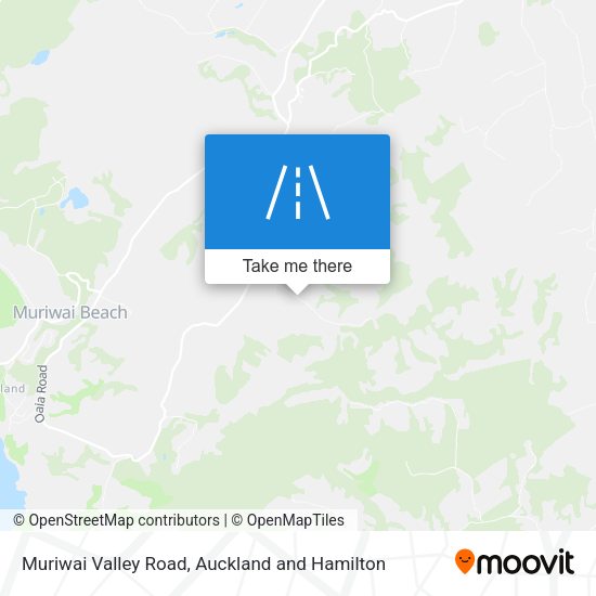Muriwai Valley Road map