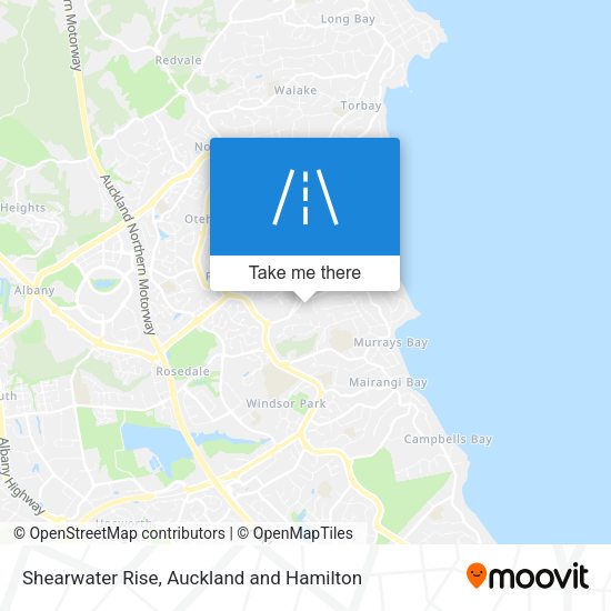 Shearwater Rise map