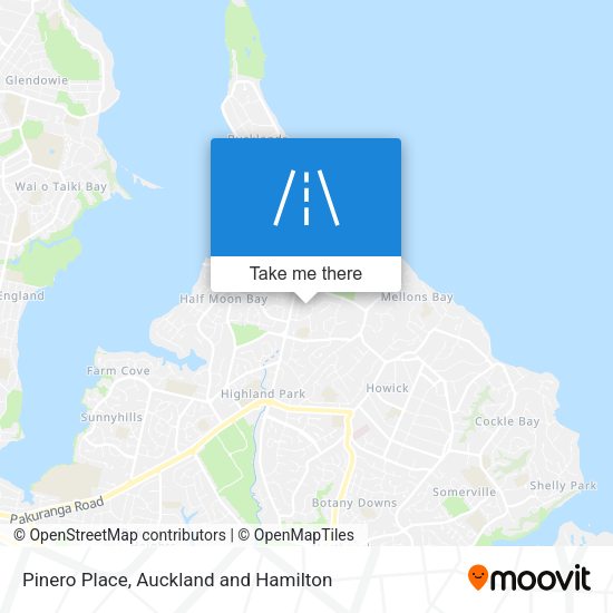 Pinero Place map