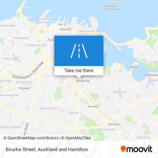 Bourke Street map