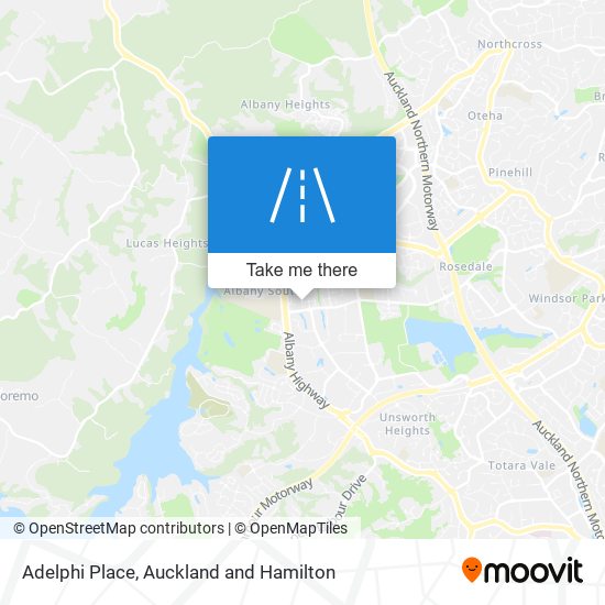Adelphi Place map