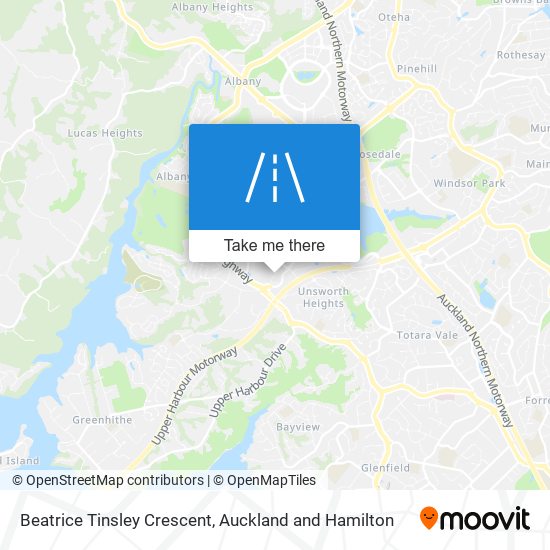 Beatrice Tinsley Crescent map