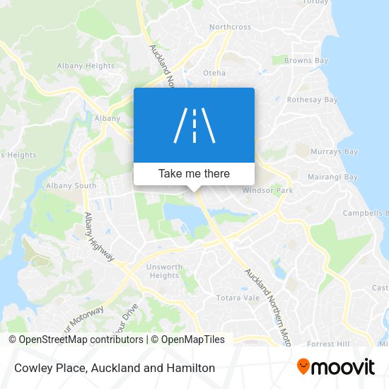 Cowley Place map