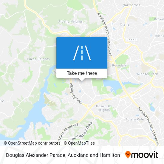 Douglas Alexander Parade map