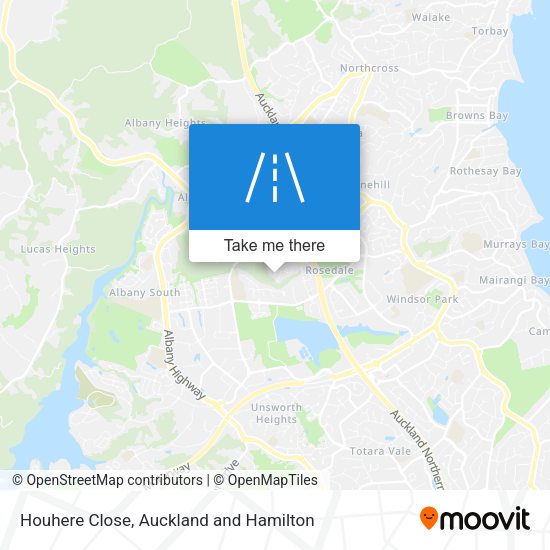 Houhere Close map