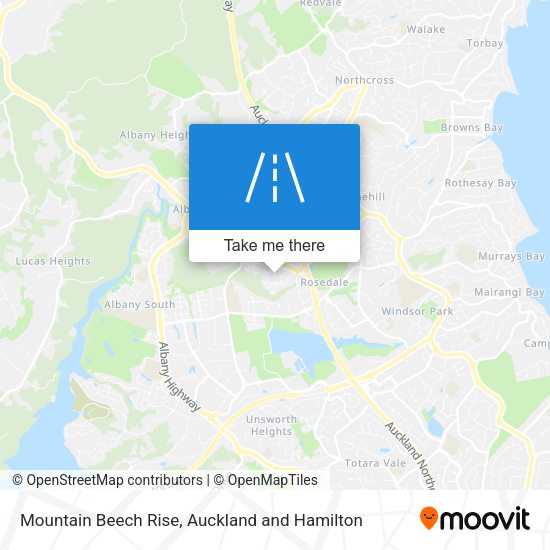 Mountain Beech Rise map