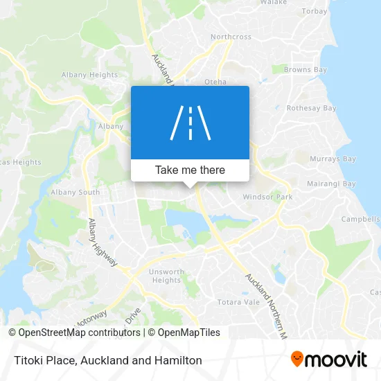 Titoki Place map