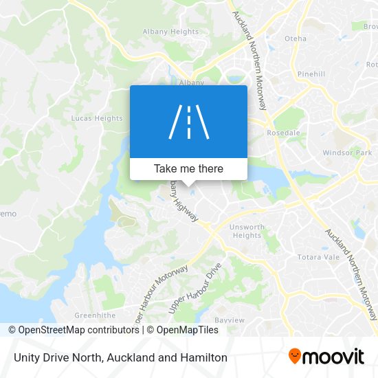 Unity Drive North map