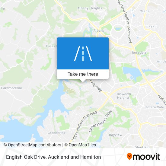 English Oak Drive map
