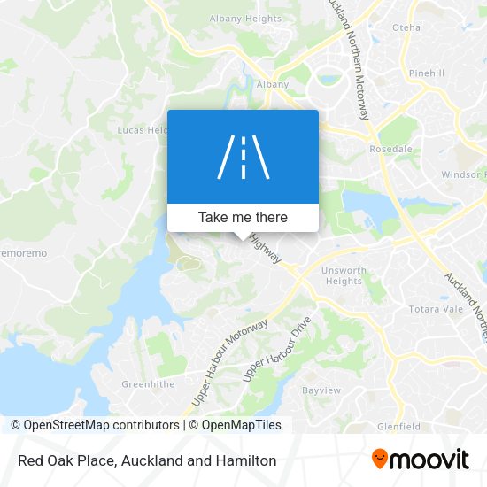 Red Oak Place map
