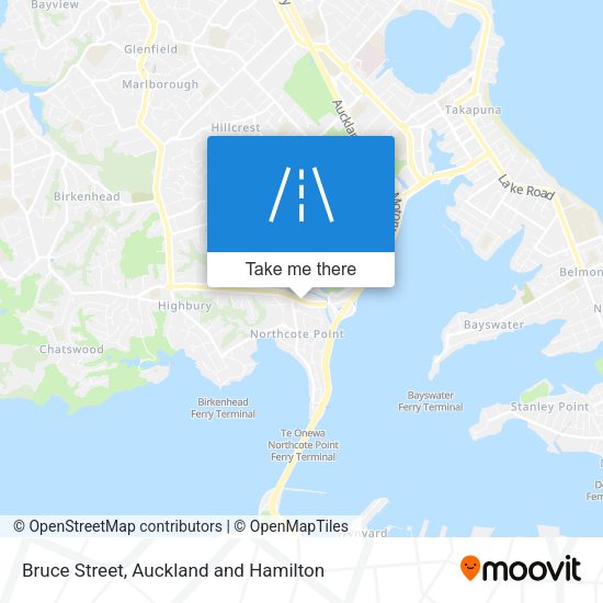 Bruce Street map