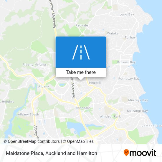 Maidstone Place map