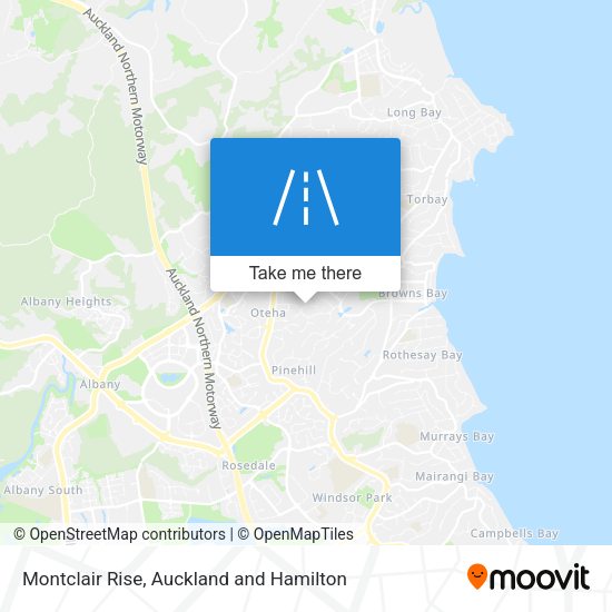 Montclair Rise map