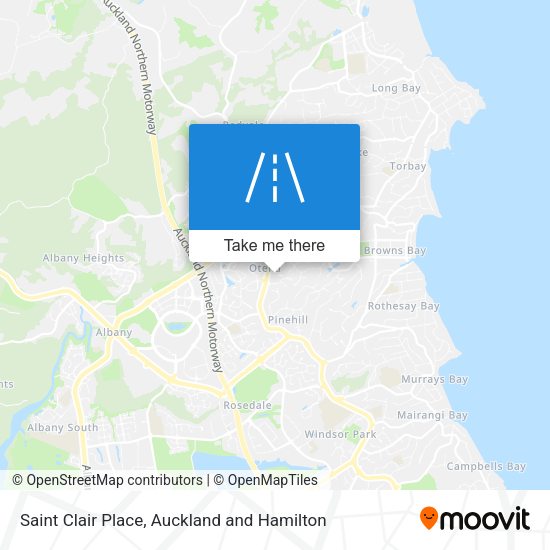 Saint Clair Place map