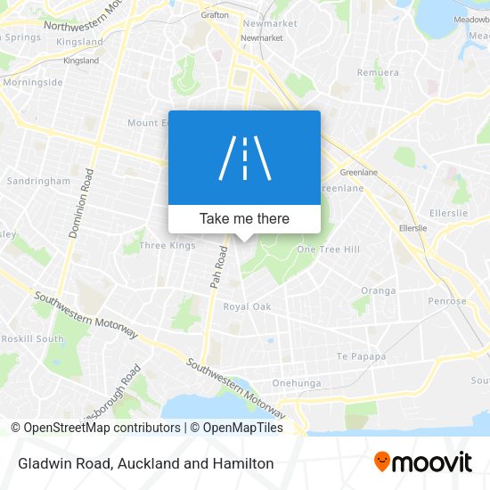 Gladwin Road map