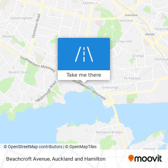 Beachcroft Avenue map