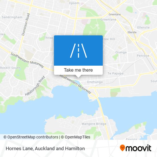 Hornes Lane map