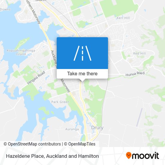 Hazeldene Place map