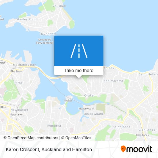 Karori Crescent map