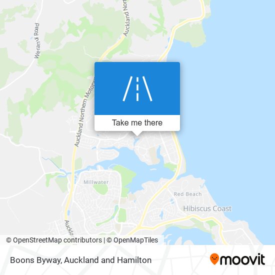 Boons Byway map
