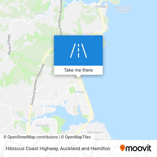 Hibiscus Coast Highway map