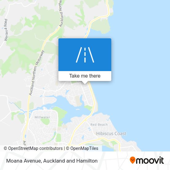 Moana Avenue map