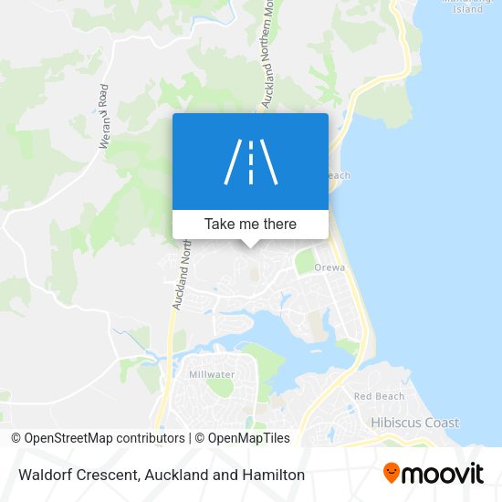 Waldorf Crescent map