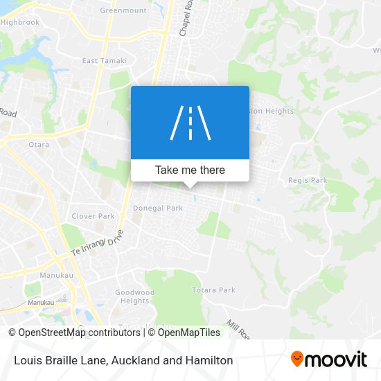 Louis Braille Lane map