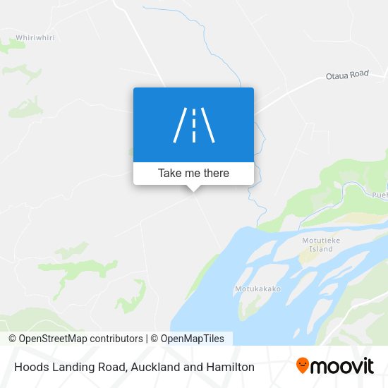 Hoods Landing Road map