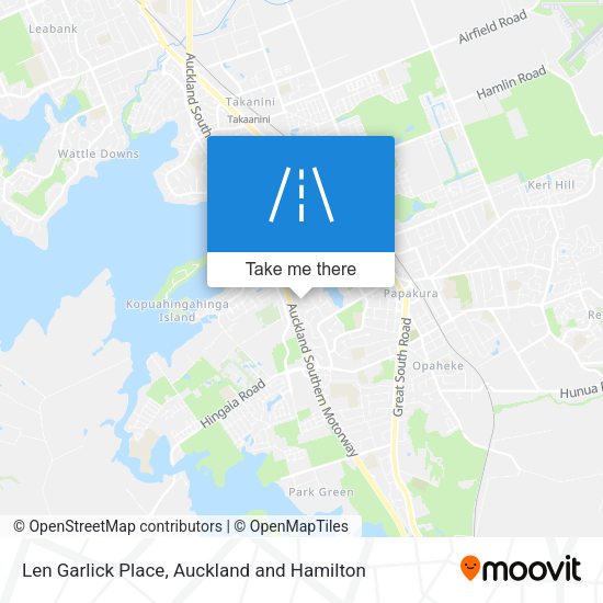 Len Garlick Place map