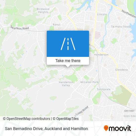 San Bernadino Drive map