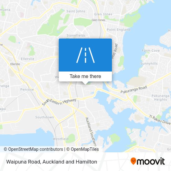 Waipuna Road map