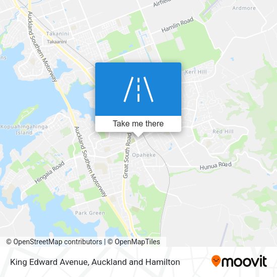 King Edward Avenue map