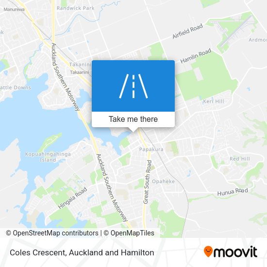 Coles Crescent map