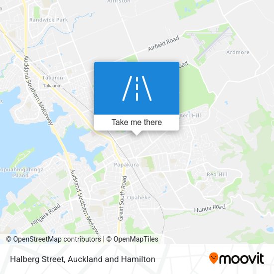 Halberg Street map