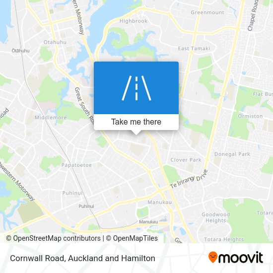 Cornwall Road map