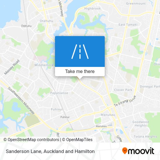 Sanderson Lane map
